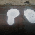 Paint Spots on NYC Sewers