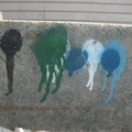 Paint Spots on NYC Sewers