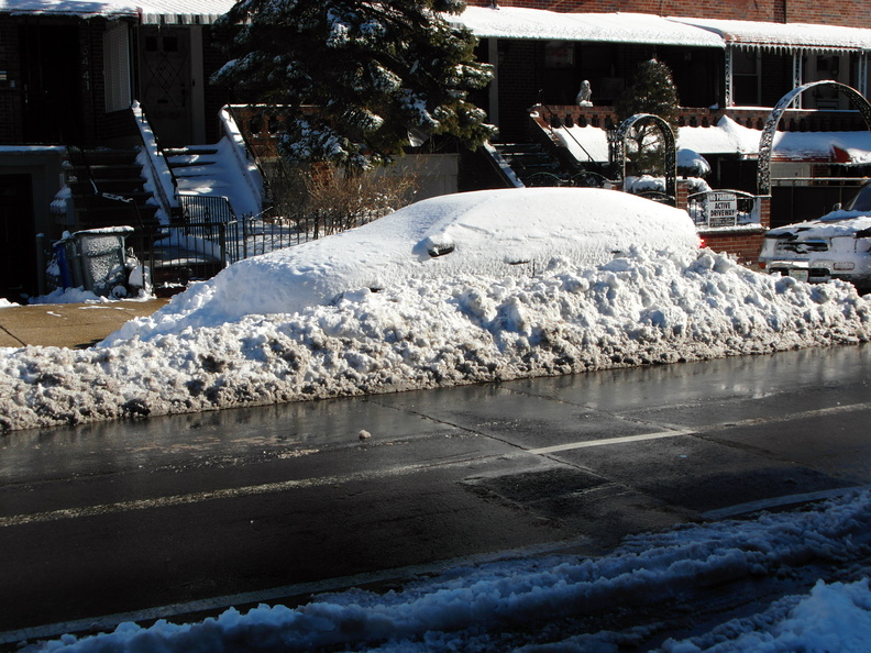 Snowbound Car