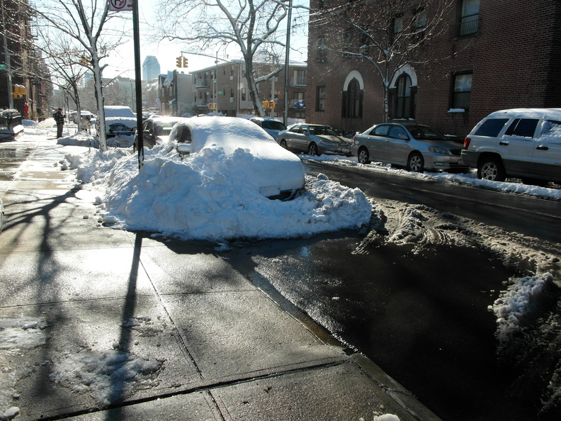 Snowbound Car