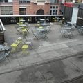 Empty tables at The High Line, Chelsea, NYC