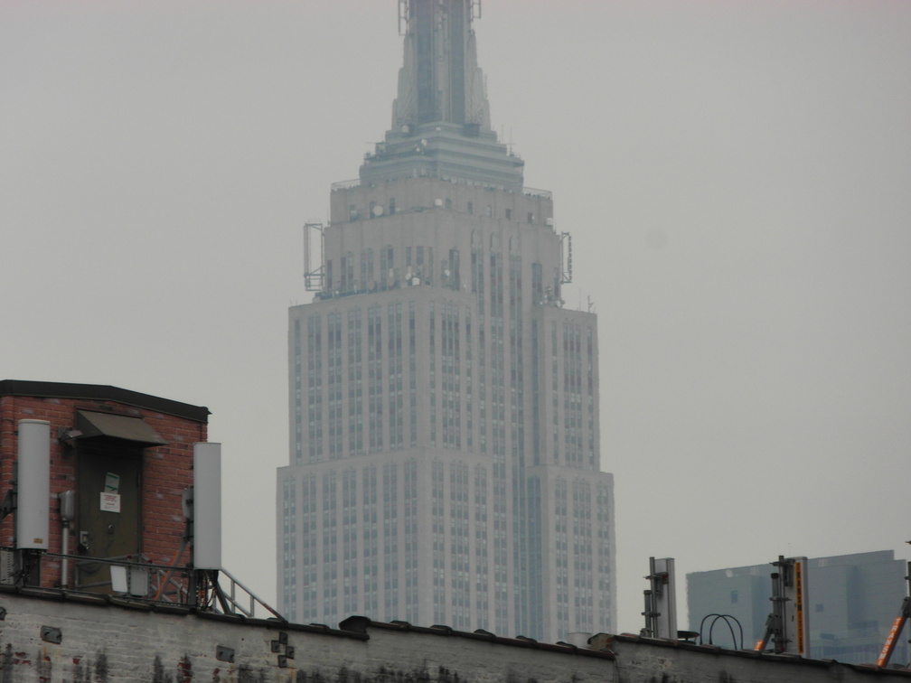 Empire State Building, seen from The High Line, Chelsea, NYC