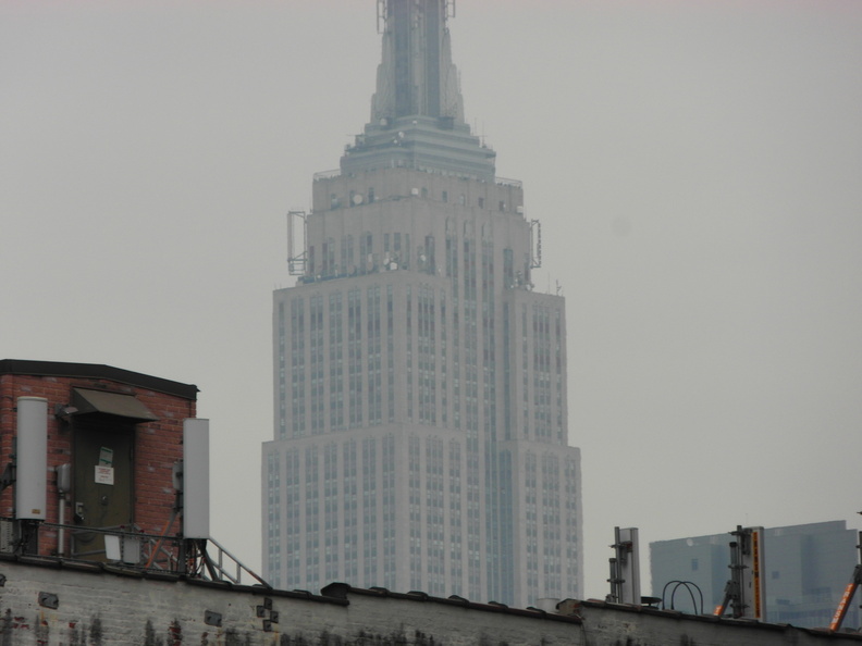 Empire State Building, seen from The High Line, Chelsea, NYC