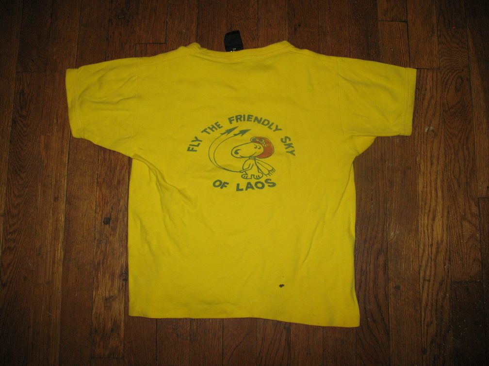 Fly the Driendly Sky of Laos T-Shirt, Back