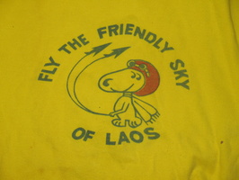 Fly the Friendly Sky of Laos T-Shirt, Front