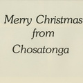 Chosatonga Memories, 1979