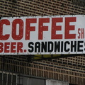 Coffee Shop Beer. Sandwiches