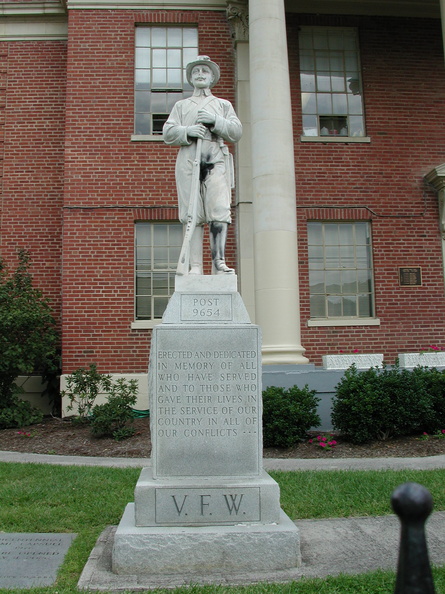 Veterans of Foreign Wars Memorial. Main Street. Sneedville, TN.