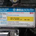 A Bell South Payphone at 101 North Jockey Street. (423) 733-8103.