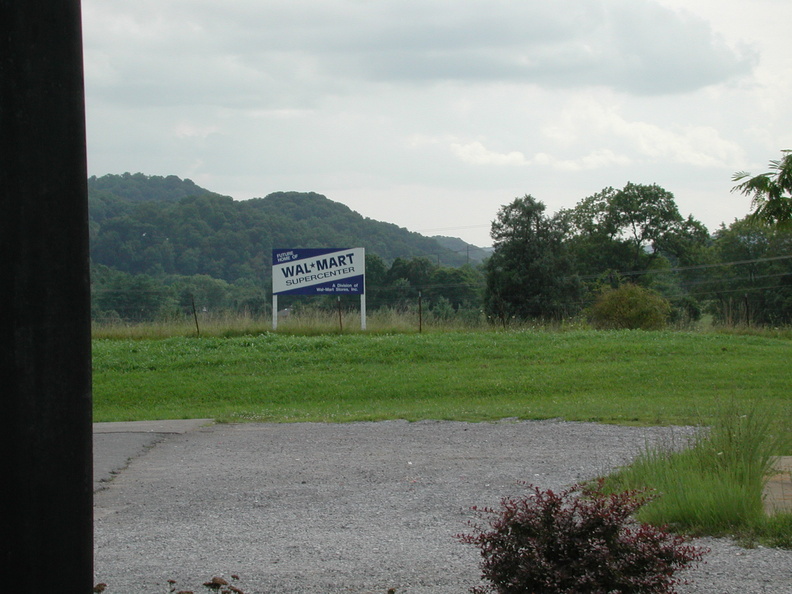 Future Home Of Wal-Mart Supercenter? Sneedville, Tennessee. Summer, 2000.