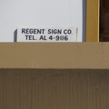 Regent Sign Company. ALgonquin 4-9116.