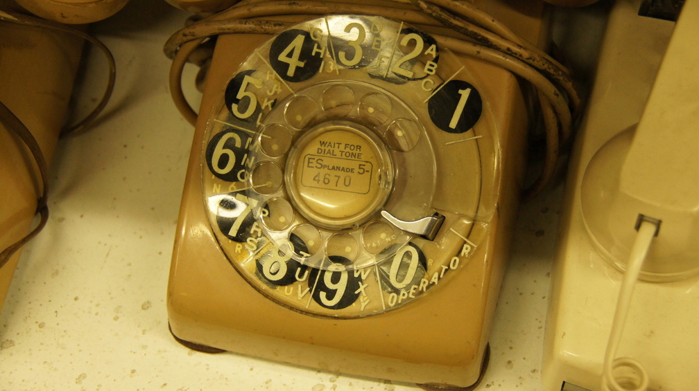 ESplanade 5-4670. Rotary dial phone at a 2nd-hand shop