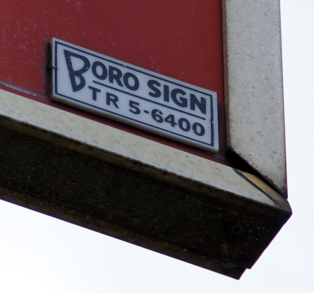 TRafalgar 5-6400. Boro Sign.