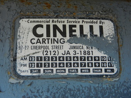 JAmaica 3-1881. Cinelli Carting Company, Jamaica