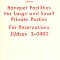 JUdson 2-0400, The Lobster Restaurant, 145 West 45th St., NYC