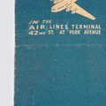 MUrray Hill 2-3920, Churchills Air Lines Terminal, 42nd St. at Park Avenue, NYC