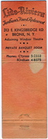 CYpress 5-2333, FOrdham 4-8375, Lido-Riviera, 313 E. Kingsbridge Rd., Bronx, NYC