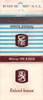 MUrray Hill 8-0018. Finland House. 39 East 50th Street, NYC