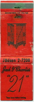 JUdson 2-7200. Jack &amp; Charlie's "21"