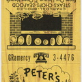 GRamercy 3-4476, Peter's Backyard Restaurant, 64 West 10th St., NYC