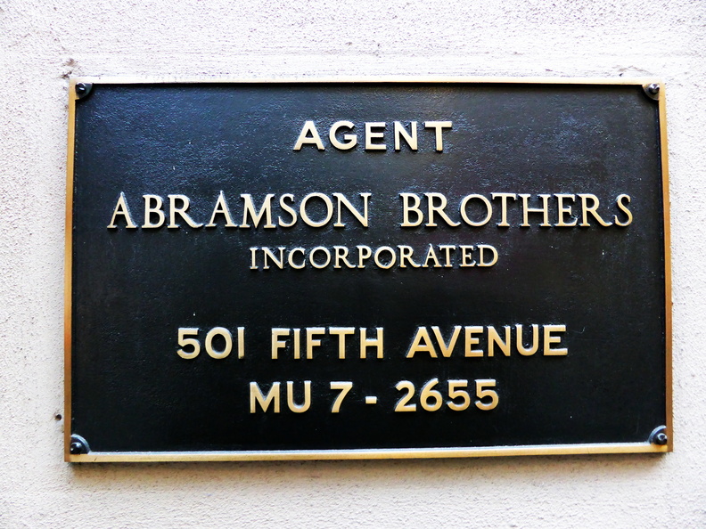 MUrray Hill 7-2655. Abramson Brothers Incorporated.