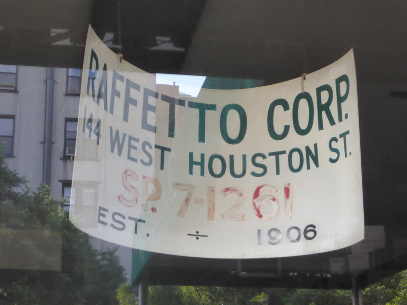 SPring 7-1261. Raffetto Corp. 144 West Houston.