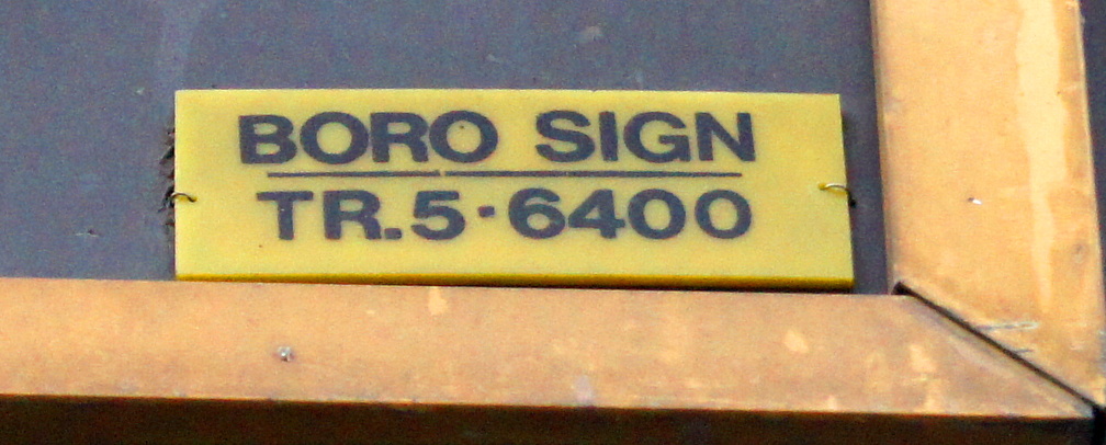 TRafalgar 5-6400. Boro Sign.