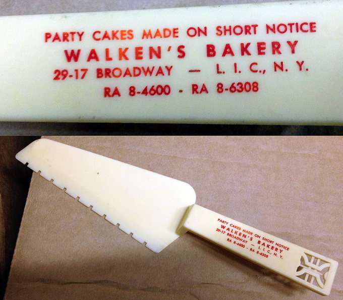 RAvenswood 8-4600, RAvenswood 8-6308. Walken's Bakery Cake Cutter.