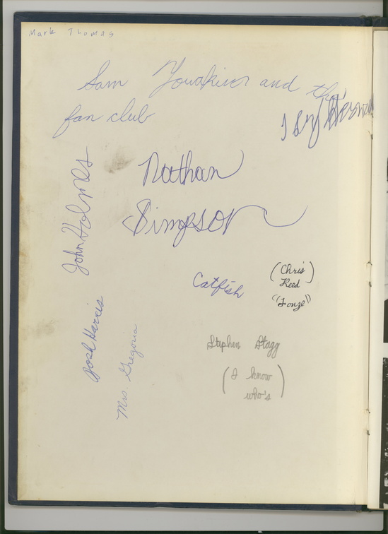 Autograph Page