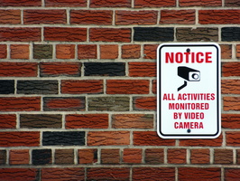 Notice All Activities Monitored By Video Camera