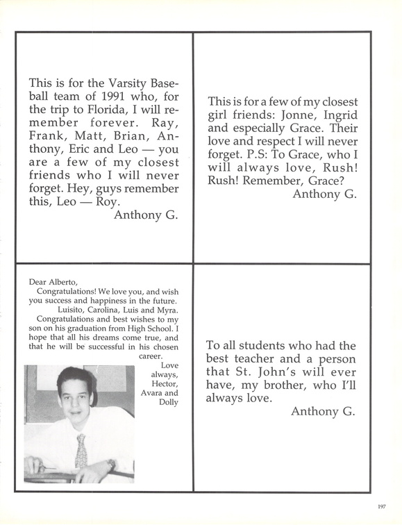 St. John's Prep 1992 Yearbook You Just Had To Be There 04 05 18 57 04