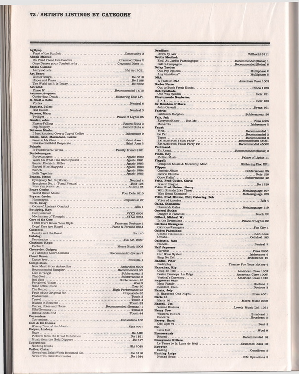 1986 New Music Distributor Page 080