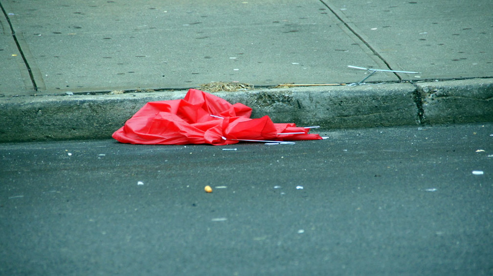 Discarded Umbrella Carcasses, NYC