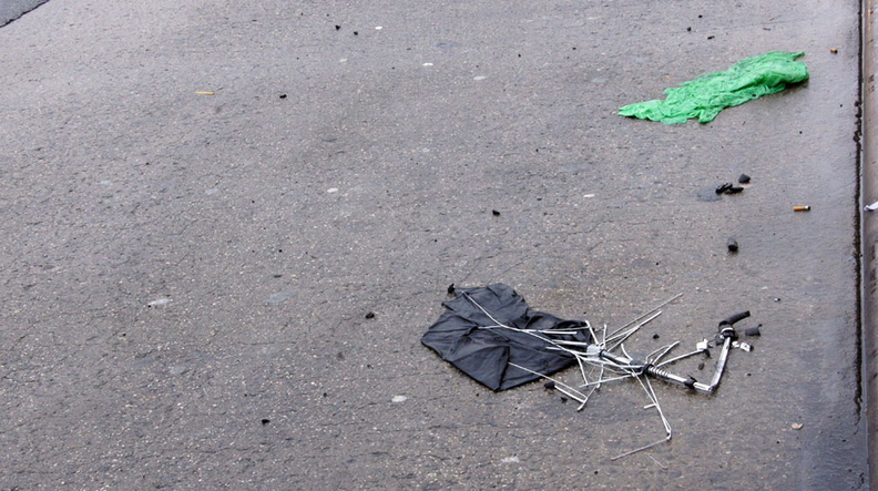 Discarded Umbrella Carcasses, NYC