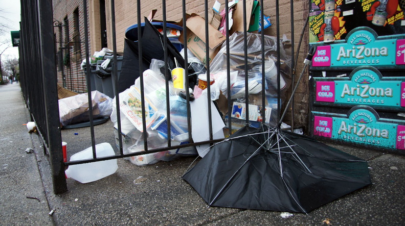 Discarded Umbrella Carcasses, NYC