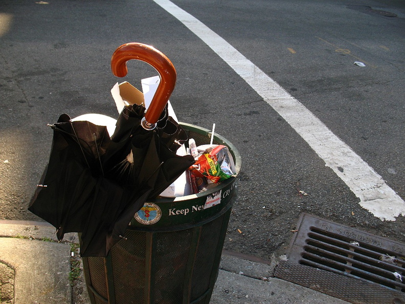 Discarded Umbrella Carcasses, NYC