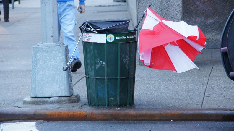 Discarded Umbrella Carcasses, NYC