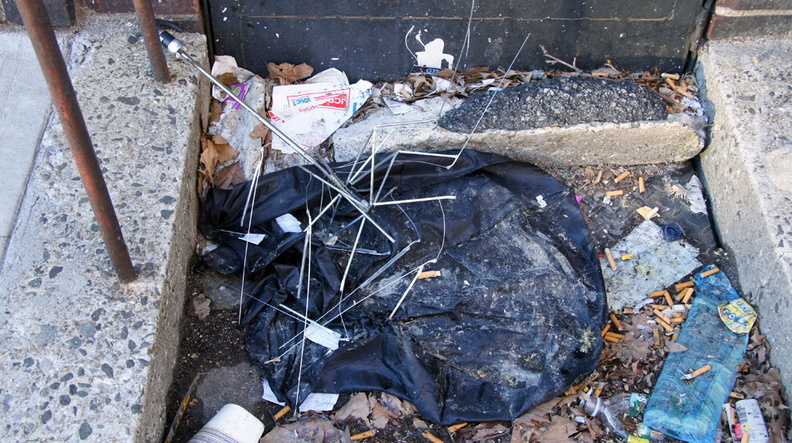 Discarded Umbrella Carcasses, NYC