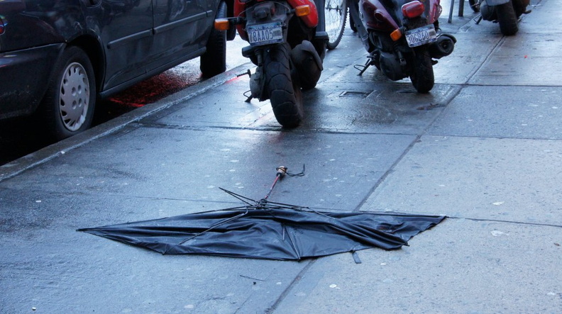 Discarded Umbrella Carcasses, NYC