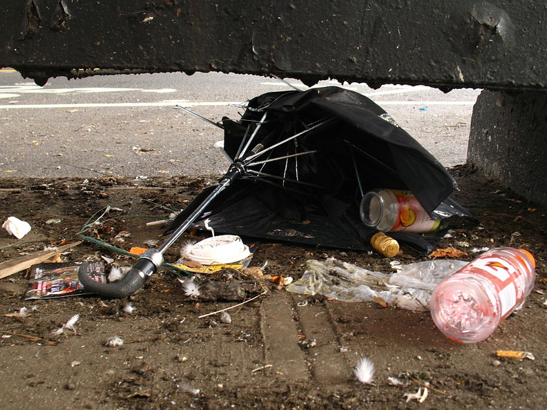 Discarded Umbrella Carcasses, NYC