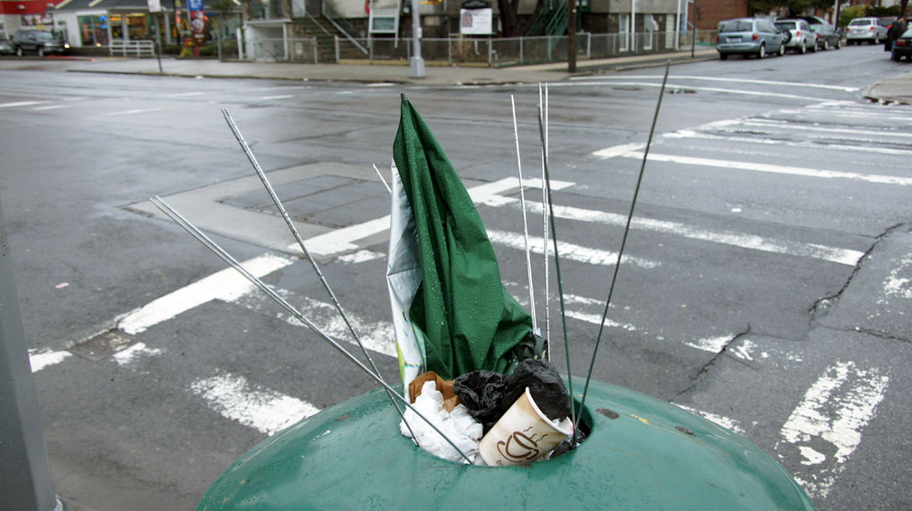 Discarded Umbrella Carcasses, NYC