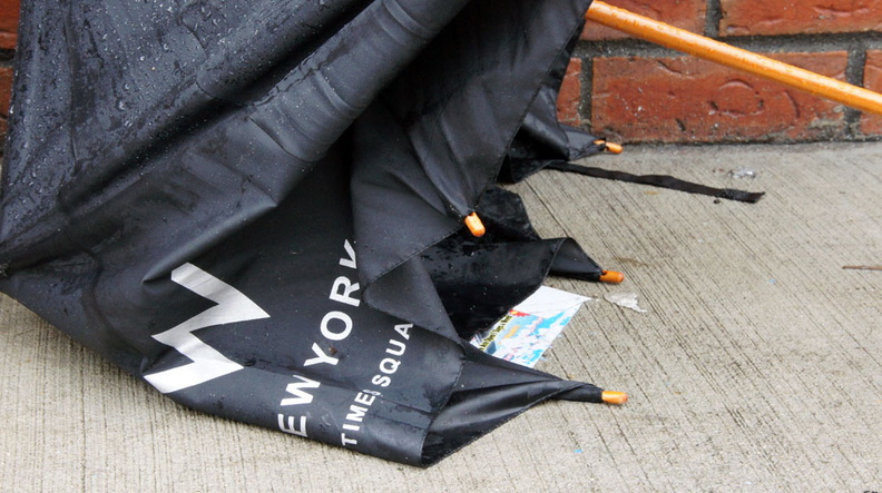 Discarded Umbrella Carcasses, NYC