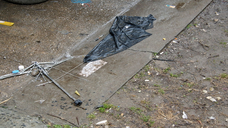 Discarded Umbrella Carcasses, NYC