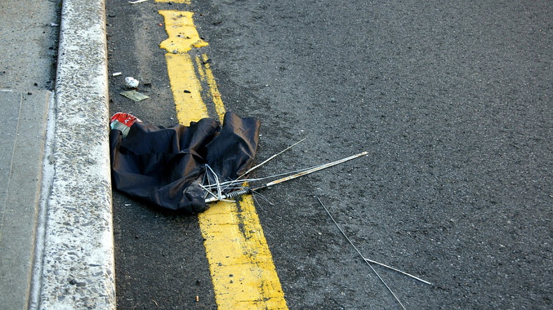 Discarded Umbrella Carcasses, NYC