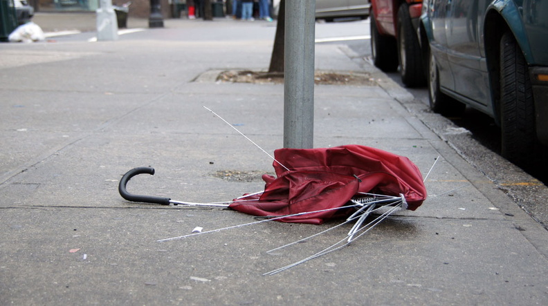 Discarded Umbrella Carcasses, NYC