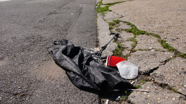 Discarded Umbrella Carcasses, NYC