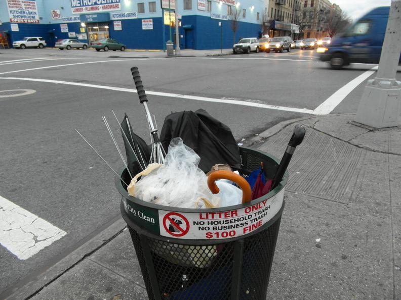 Discarded Umbrella Carcasses, NYC