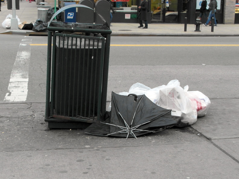 Discarded Umbrella Carcasses, NYC