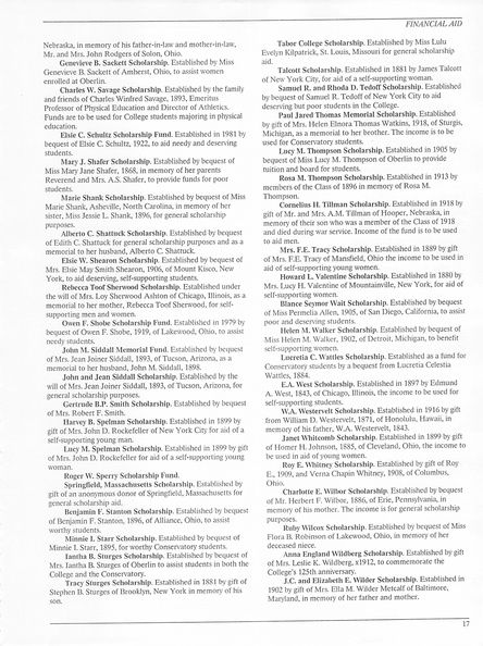 Oberlin College Course Catalog 1987 020