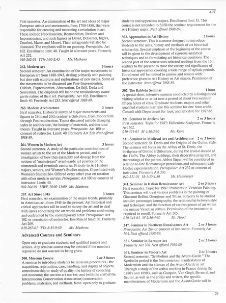 Oberlin College Course Catalog 1987 042